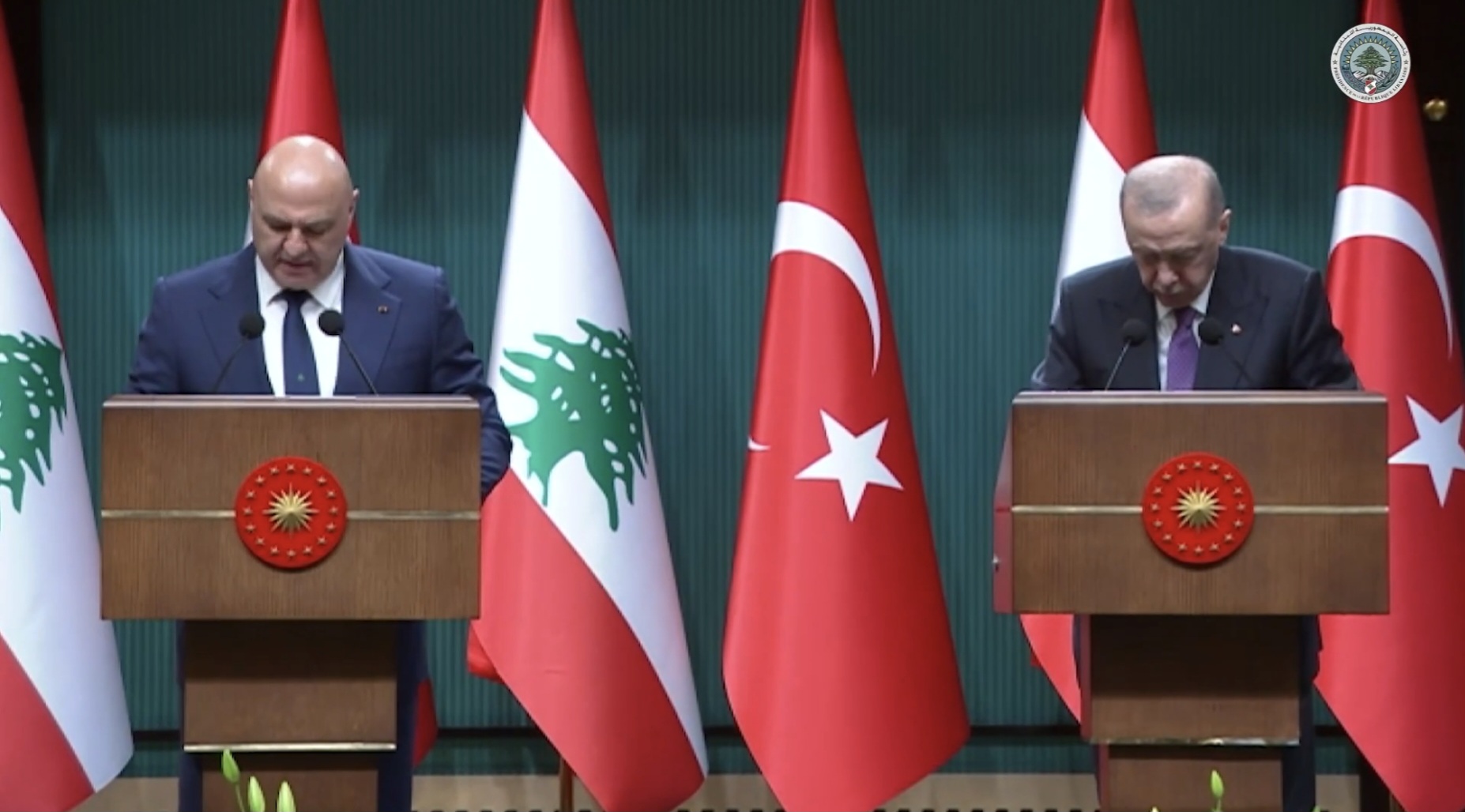 جوزاف عون تركيا اردوغان